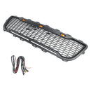 Ford F150 1999 2000 2001 2002 2003 Raptor style Grill Front Bumper Replacement Black Grille W/ LED Light & FORD Letter-8