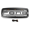 2005-2007 Ford F250 F350 Pare-chocs avant super résistant avec LED Raptor Grill Grille de remplacement noire-17