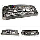 2005-2007 Ford F250 F350 Pare-chocs avant super résistant avec LED Raptor Grill Grille de remplacement noire-7
