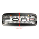 2005-2007 Ford F250 F350 Pare-chocs avant super résistant avec LED Raptor Grill Grille de remplacement noire-2
