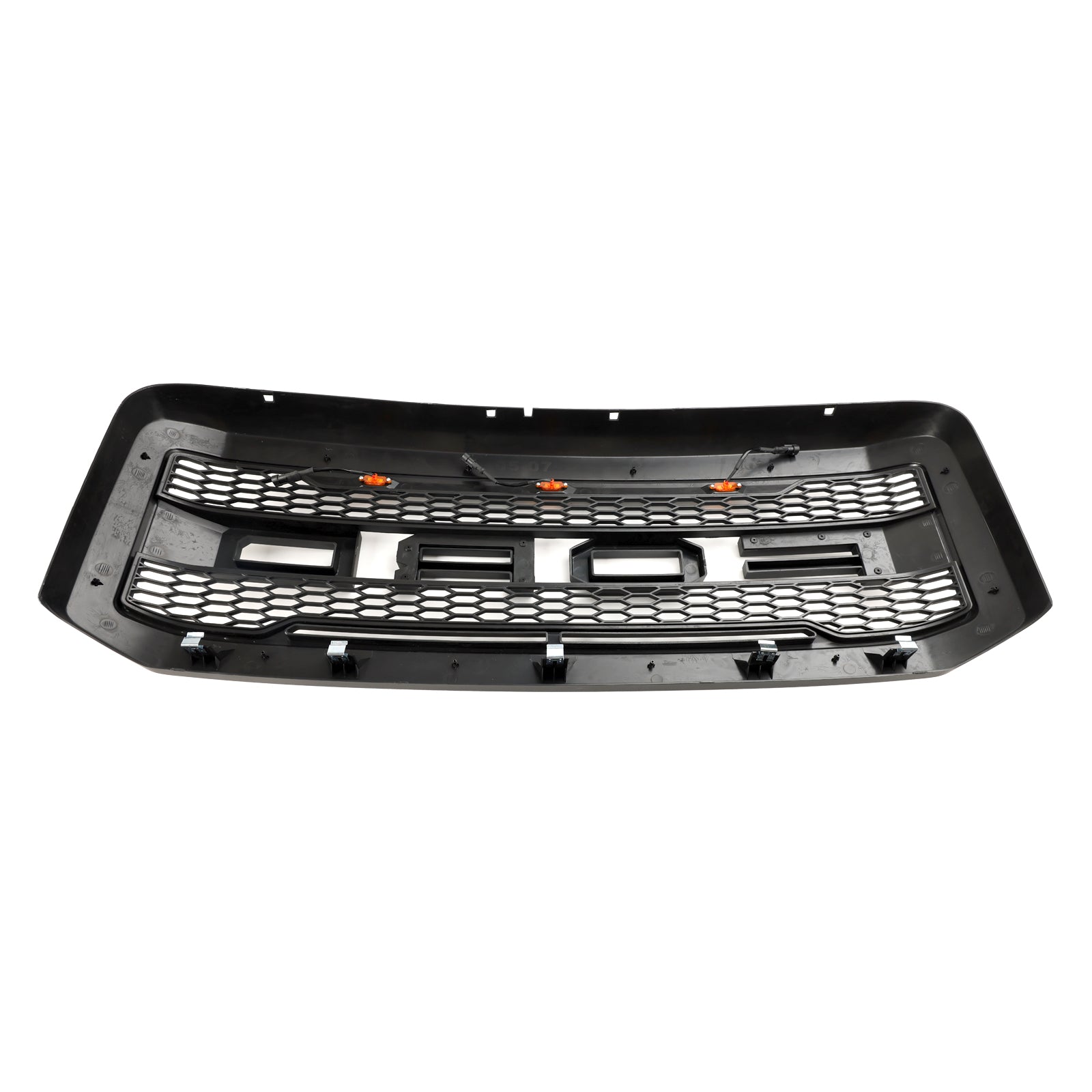 Pare-chocs avant Ford F250 F350 Super Duty 2005-2007 avec grille à LED Grille de remplacement noire