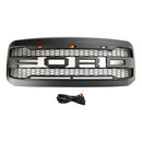 2005-2007 Ford F250 F350 Pare-chocs avant super résistant avec LED Raptor Grill Grille de remplacement noire-12