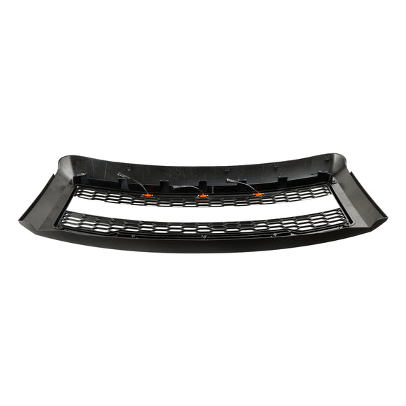 2008-2010 Ford F250 F350 F450 Super Duty Front Bumper W/ LED Lights Raptor Grill Replacement Black Grille With FORD Letter