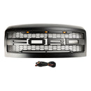 2008-2010 Ford F250 F350 F450 Pare-chocs avant super résistant avec lumières LED Raptor Grill Remplacement Calandre noire-8