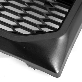 Ford F150 | Grille de style Raptor | 2009-2014 | Avec lumière LED | Pare-chocs avant | Calandre nid d'abeille noir mat/noir brillant/gris + lettre FORD - 0