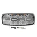 2009-2014 Ford F150 Front Grille Upper Bumper Gray Honeycomb Raptor Style Grill With LED-10
