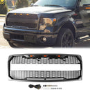 Griglia grigia sostitutiva del paraurti anteriore della griglia anteriore di stile del rapace di Ford F150 2009-2014 con la lettera LED  & FORD-4