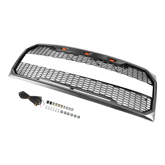 Griglia grigia sostitutiva del paraurti anteriore della griglia anteriore di stile del rapace di Ford F150 2009-2014 con la lettera LED  & FORD