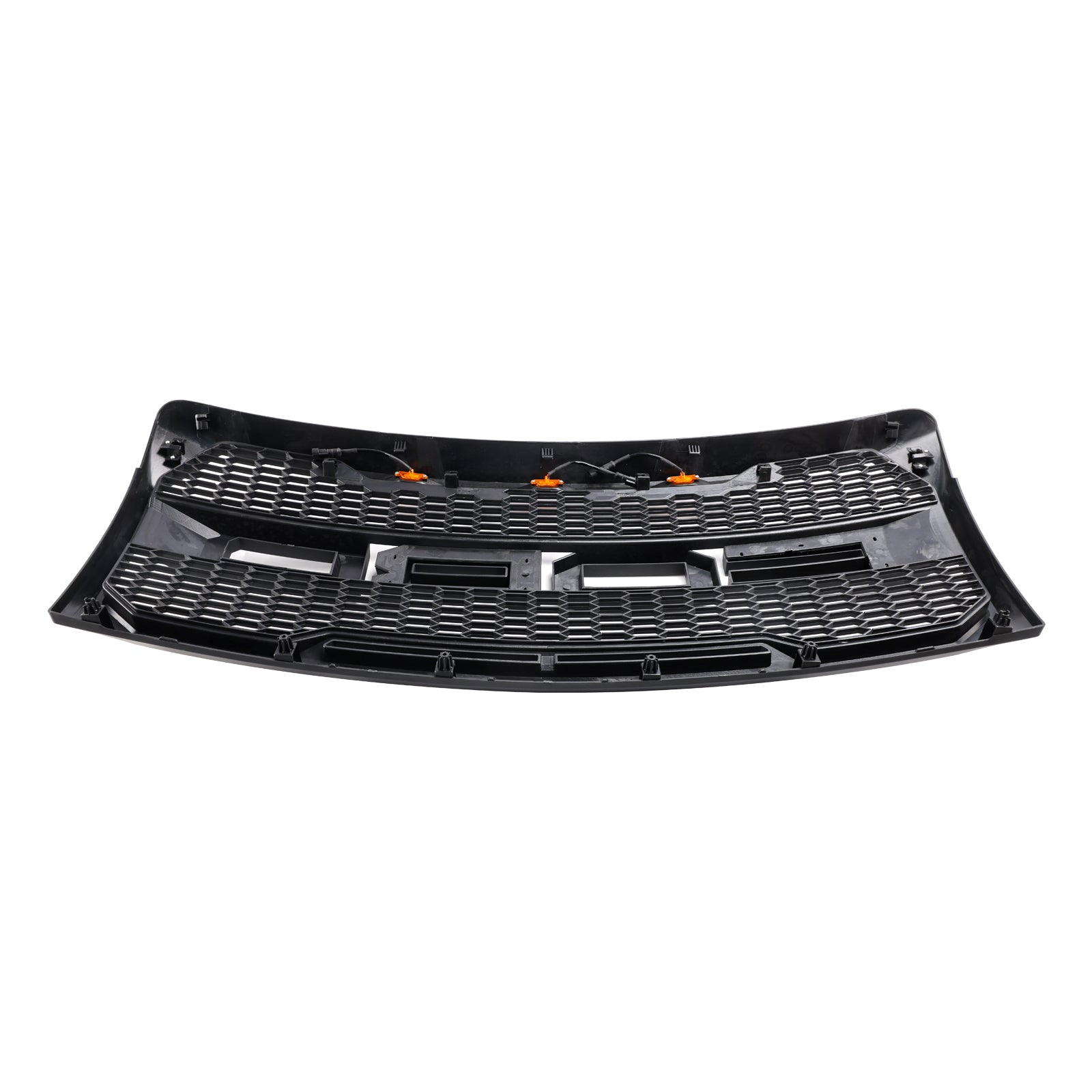 Rejilla de parachoques delantera estilo Raptor para Ford F150 XLT/Lariat/King Ranch/FX4 2009-2014, color negro mate y con luces LED