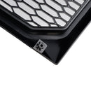 Parrilla de repuesto negra brillante para parachoques delantero estilo Raptor Ford F150 2009-2014 con LED-8