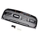 Parrilla de repuesto negra brillante para parachoques delantero estilo Raptor Ford F150 2009-2014 con LED-13