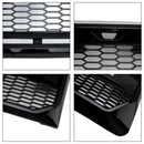 Ford F150 | Kühlergrill im Raptor-Stil | 2009-2014 | Mit LED-Licht | Frontstoßstange | Mattes Schwarz/Glänzendes Schwarz/Grauer Wabengrill + FORD-Schriftzug-29