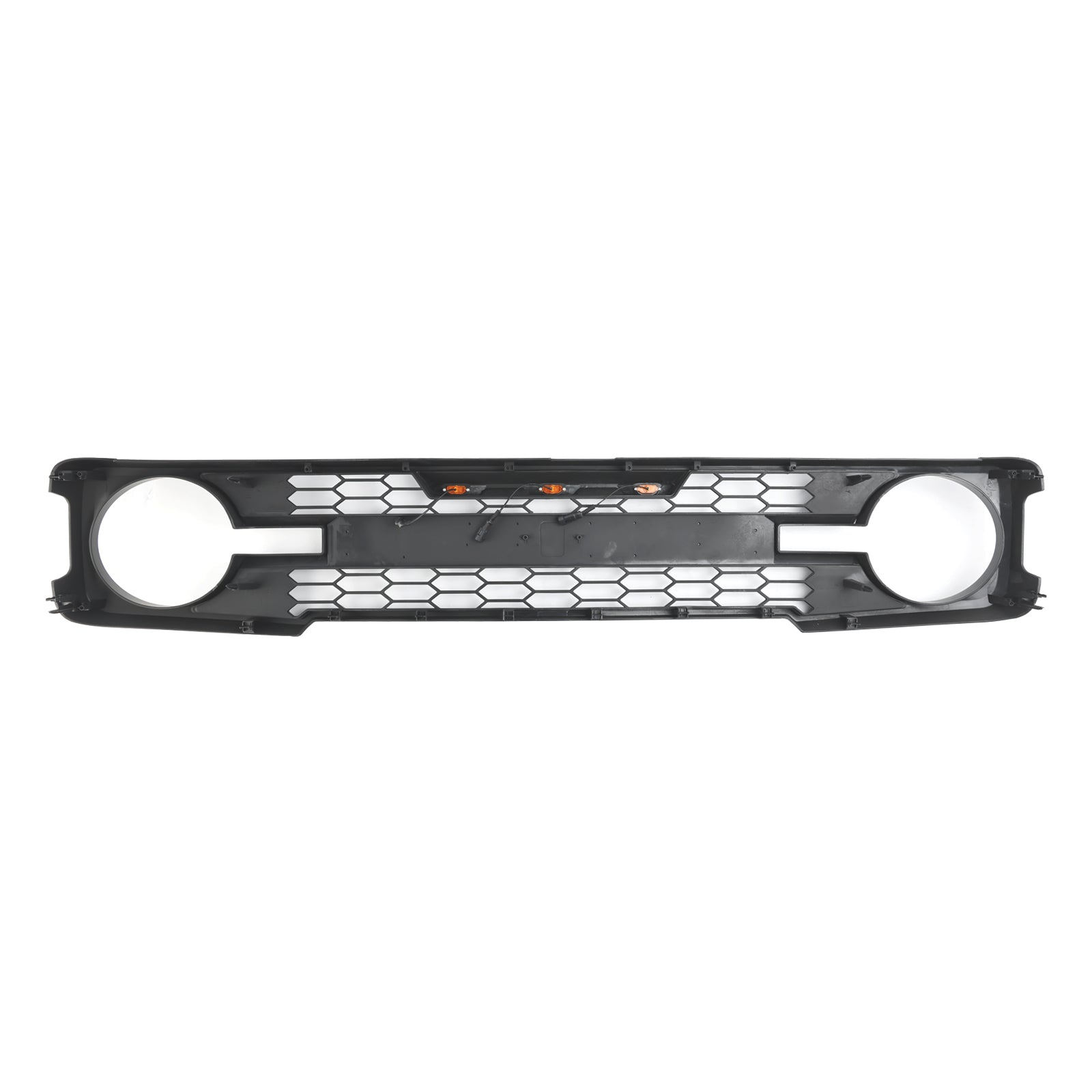 Reemplazo de parrilla de parachoques delantero con luz LED para Ford Bronco 2021-2023, rejilla negra mate