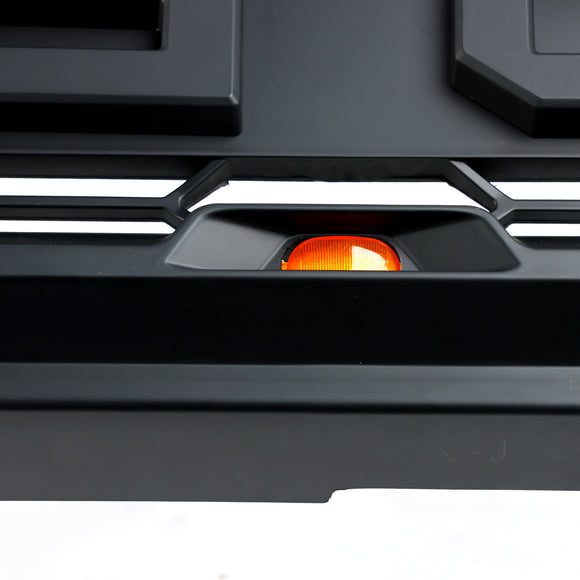 Ford Bronco 2021-2023 con griglia sostitutiva per paraurti anteriore con luce a LED, griglia nera opaca