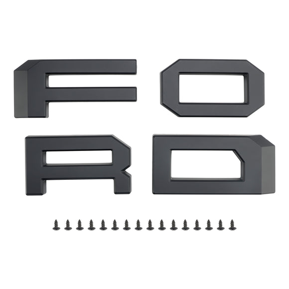 Ford Bronco 2021-2023 con griglia sostitutiva per paraurti anteriore con luce a LED, griglia nera opaca