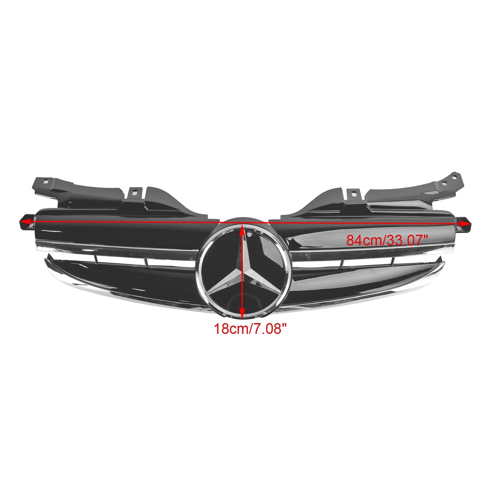 Mercedes Benz SLK-Class R170 SLK320 SLK230 SLK200 1998-2004 Front Bumper Grille Black Grill