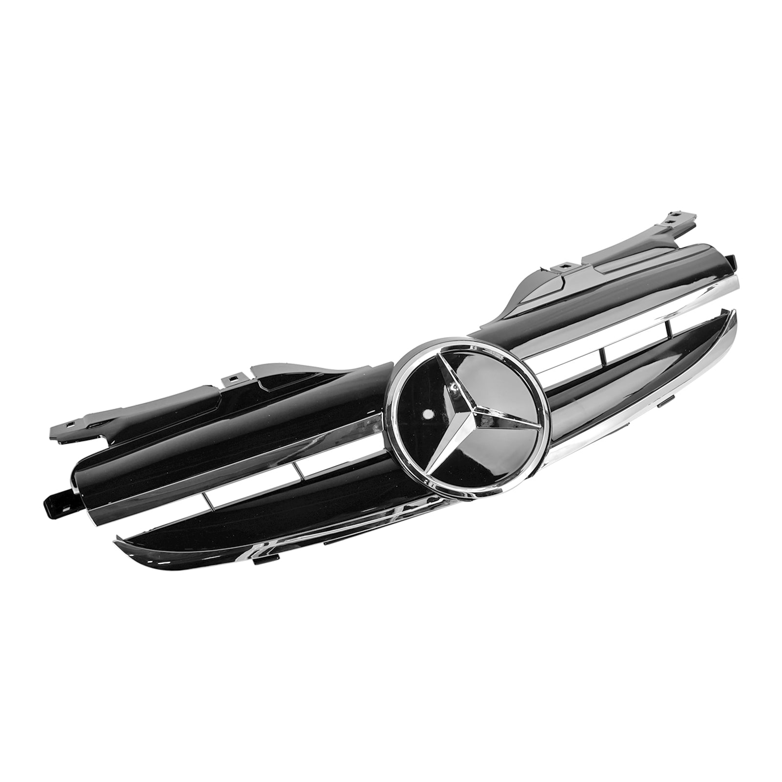 Parrilla delantera negra para parachoques de Mercedes Benz Clase SLK R170 SLK320 SLK230 SLK200 1998-2004