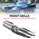 Mercedes Benz Classe SLK R170 SLK320 SLK230 SLK200 1998-2004 Grille de pare-chocs avant Grille noire-12