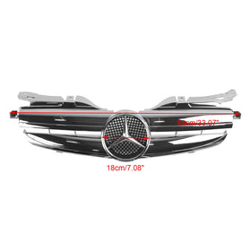 Mercedes Benz Clase SLK R170 SLK320 SLK230 SLK200 1998-2004 Parrilla de parachoques delantero Parrilla de repuesto cromada - 0