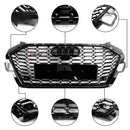 Audi A4 B9.5 A4 S-Line S4 2020-2023 RS4 Style Grille de pare-chocs avant de remplacement Grille noire-5