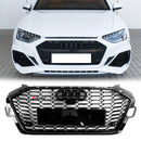 Audi A4 B9.5 A4 S-Line S4 2020-2023 RS4 Style Grille de pare-chocs avant de remplacement Grille noire-1