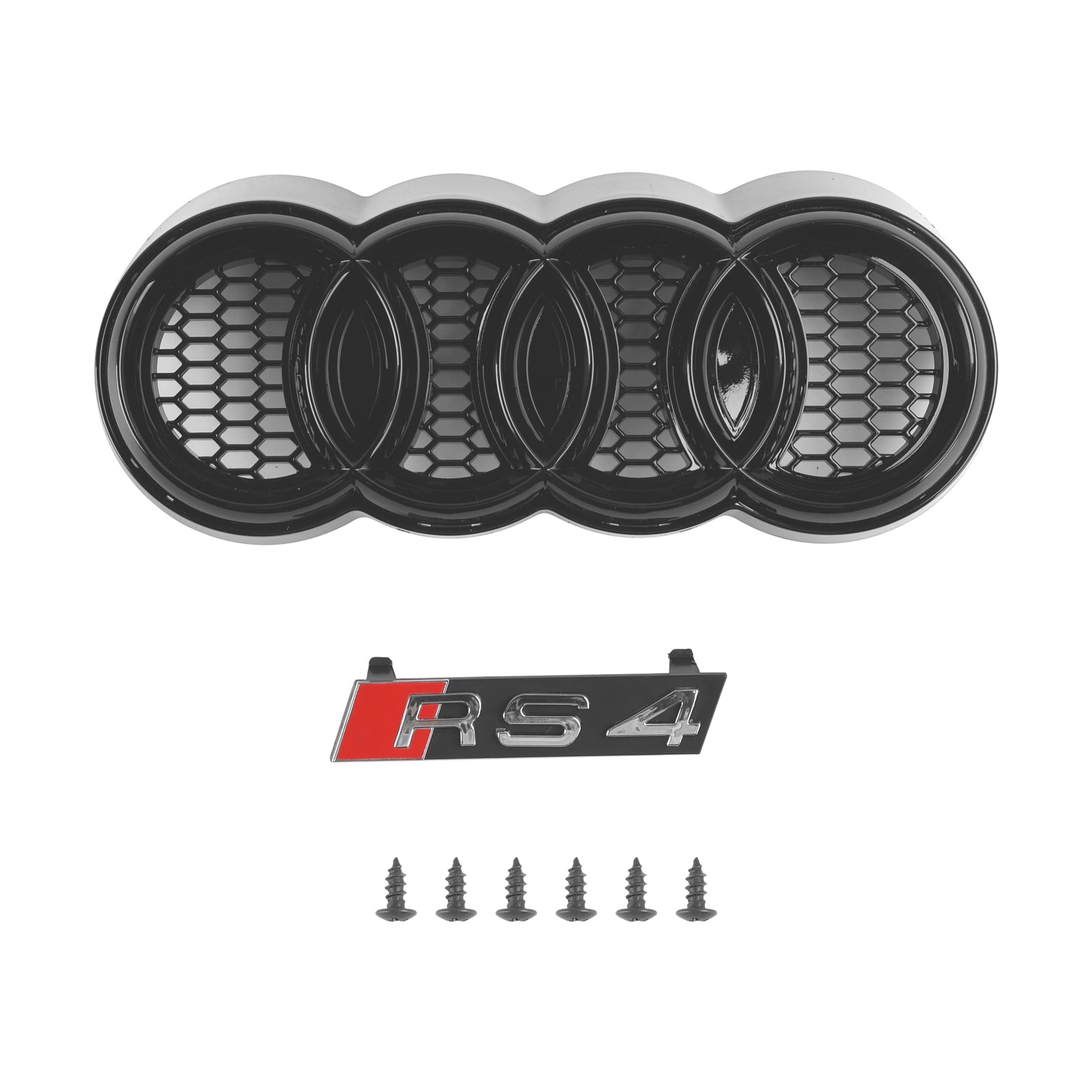 Reemplazo de parrilla de parachoques delantero estilo RS4 Audi A4 B9.5 A4 S-Line S4 2020-2022 Rejilla negra