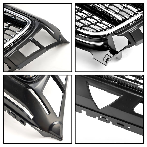 GTR-stil frontgrill Mercedes Benz CLS-klass W218 C218 X218 2011-2014 Övre stötfångargrill i krom