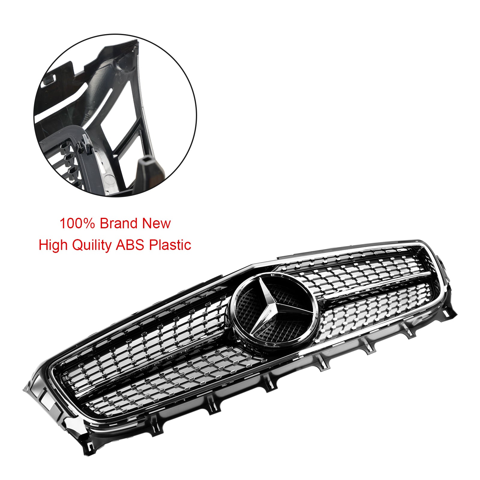 Grille de calandre avant de remplacement pour Mercedes Benz Classe CLS W218 CLS250/350/400/500/550 C218 X218 2011-2014