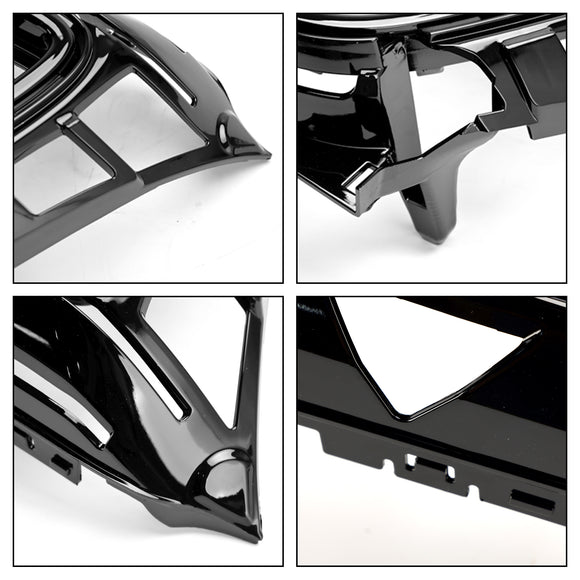 GTR-stil frontgrill Mercedes Benz CLS-klass W218 C218 X218 2011-2014 Övre stötfångargrill i krom
