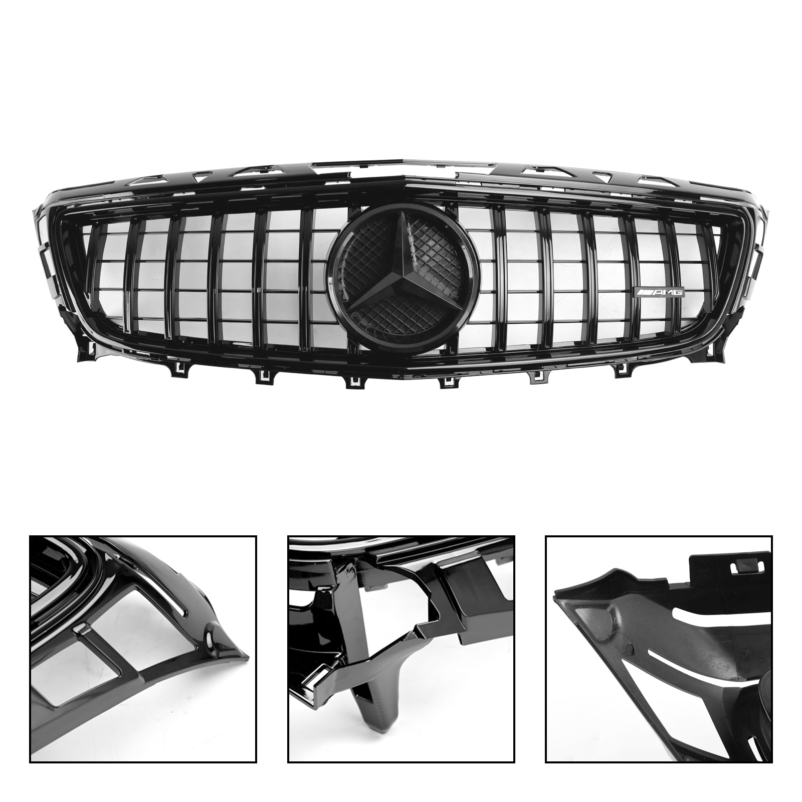 Mercedes Benz | 2011-2014 | CLS-Class W218 C218 X218 | AMG Style | Front Bumper Grille | Black Replacement Grill