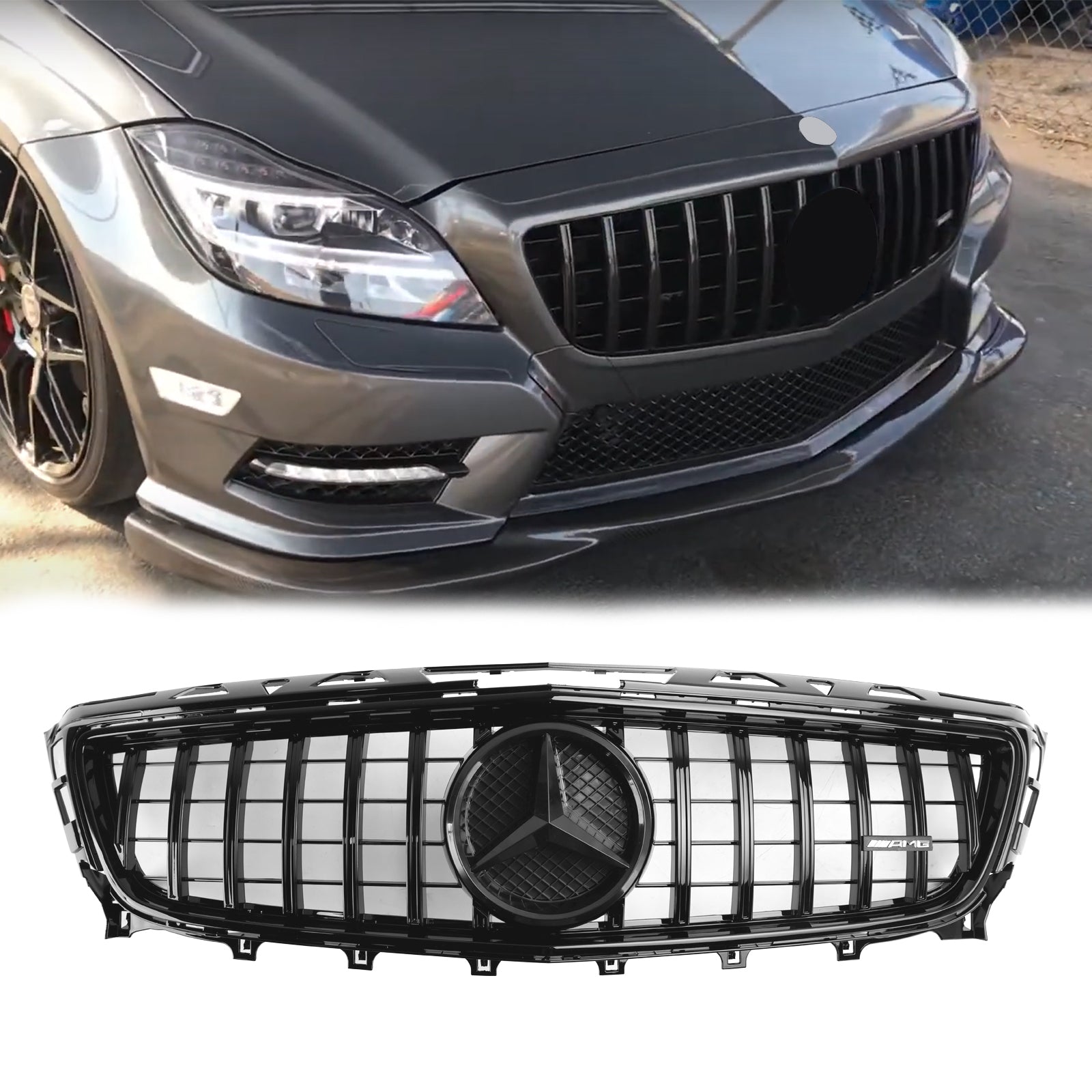 2011 2014 Mercedes Benz CLS Class W218 CLS250 350 400 500 550 C218 X218 Front Grill AMG Style Grille