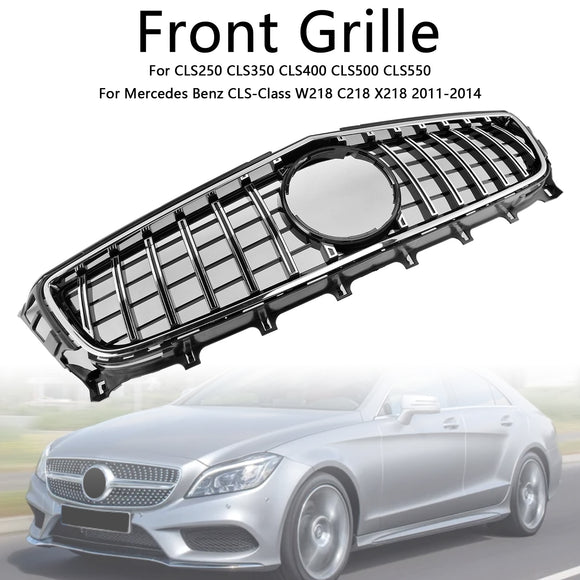 Mercedes-Benz CLS W218 Calandre noire style diamant/AMG pour pare-chocs avant CLS250/350/400/500/550 (2011-2014)