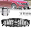 Mercedes Benz Clase CLS 2011-2014 W218 Parrilla delantera cromada de repuesto con emblema para C218 X218 GTR-3