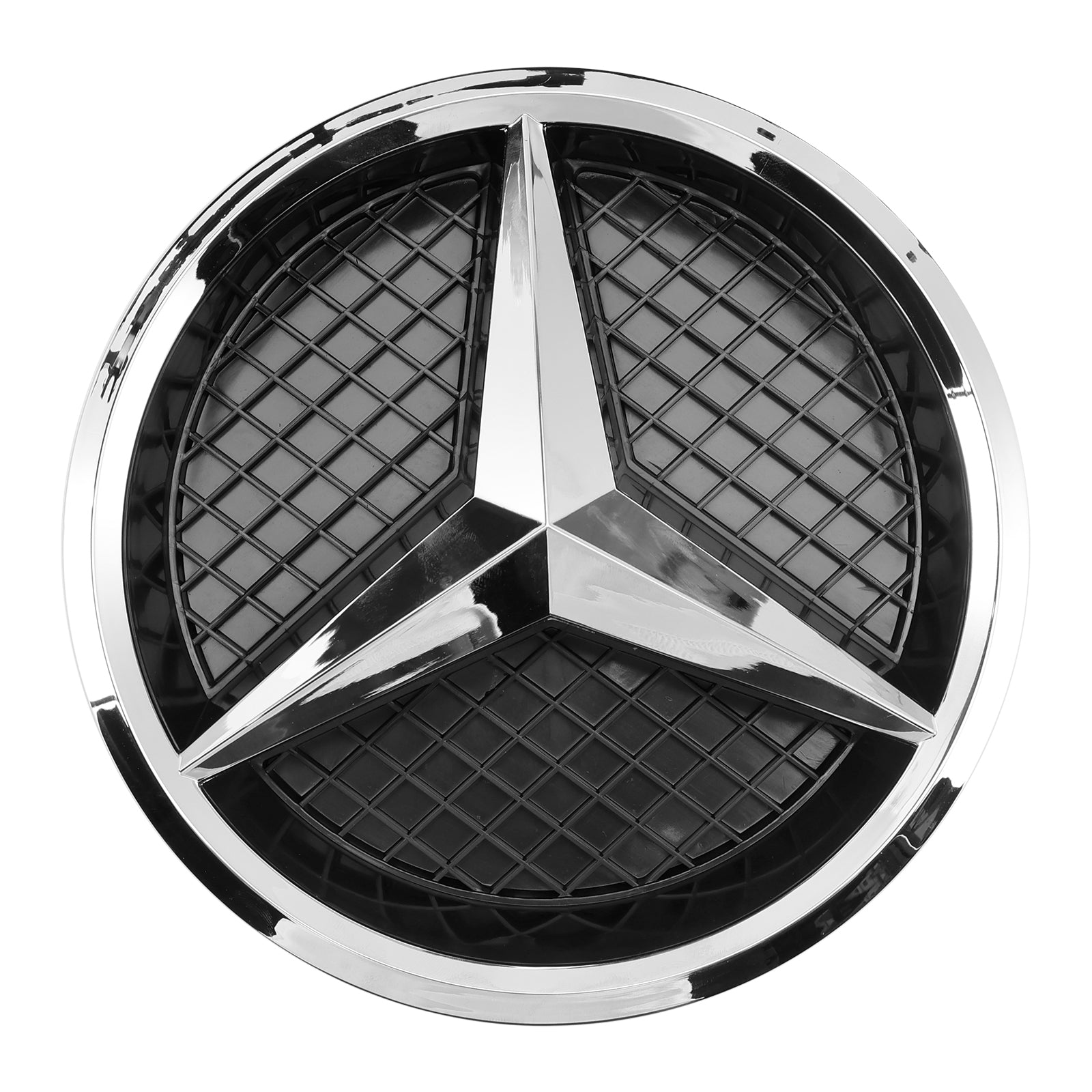 Kühlergrill im GTR-Stil für Mercedes Benz CLS-Klasse W218 C218 X218 2011-2014 Oberer Stoßfänger-Chromgrill mit Emblem
