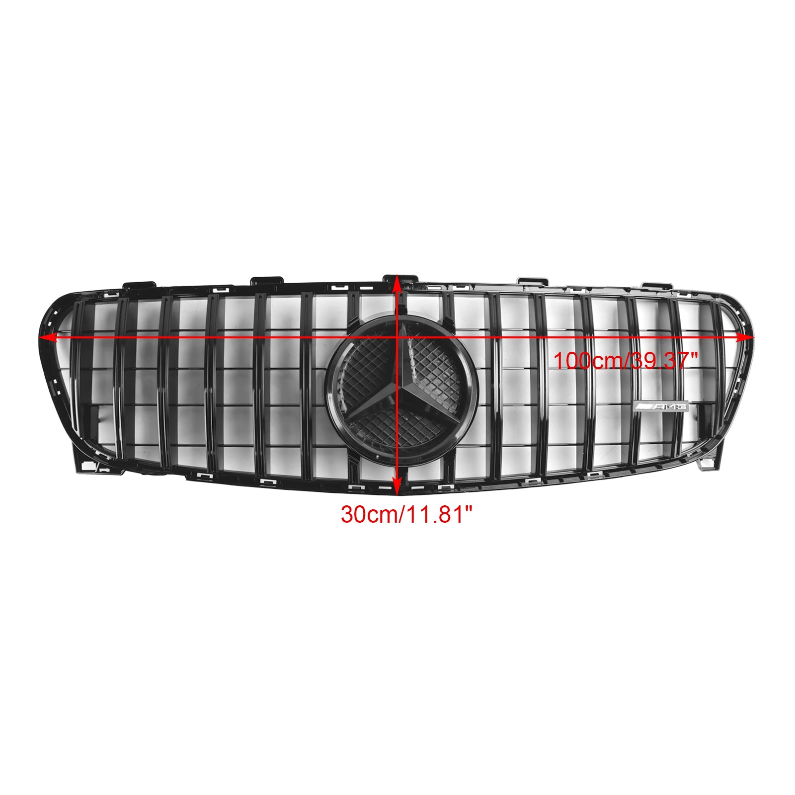 Grille de calandre avant noire de remplacement pour Mercedes Benz Classe GLA W156 X156 GLA180/200/220/45 2017-2019 Facelift - 0