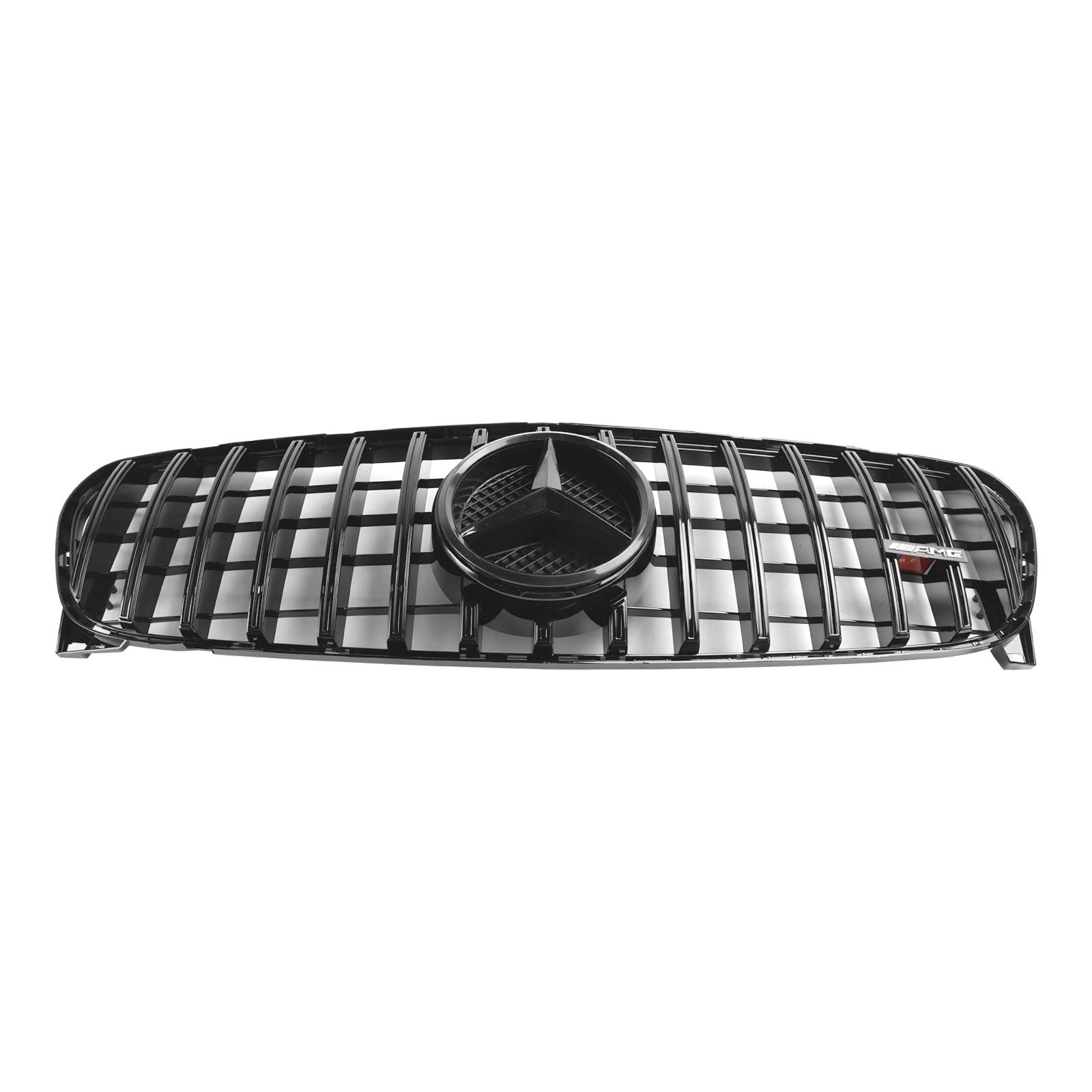 2017-2019 Mercedes Benz GLA-Class W156 X156 GT Style Grille Front Bumper Glossy Black Grill