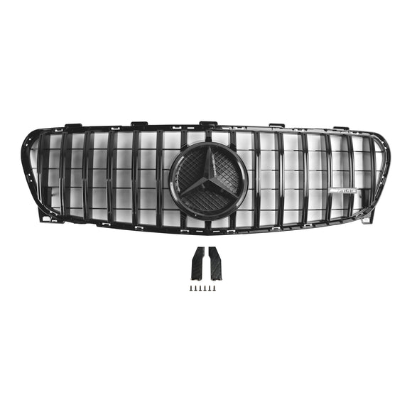 Mercedes Benz GLA-Class W156 X156 GLA180/200/220/45 2017-2019 Facelift Front Grill Black Replacement Grille