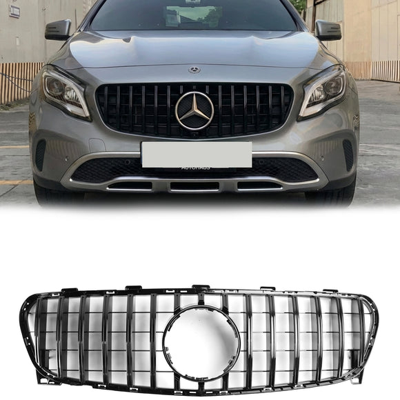 Mercedes Benz Classe GLA W156 Griglia anteriore nera di ricambio per X156 GLA180/200/220/45 Facelift 2017-2019