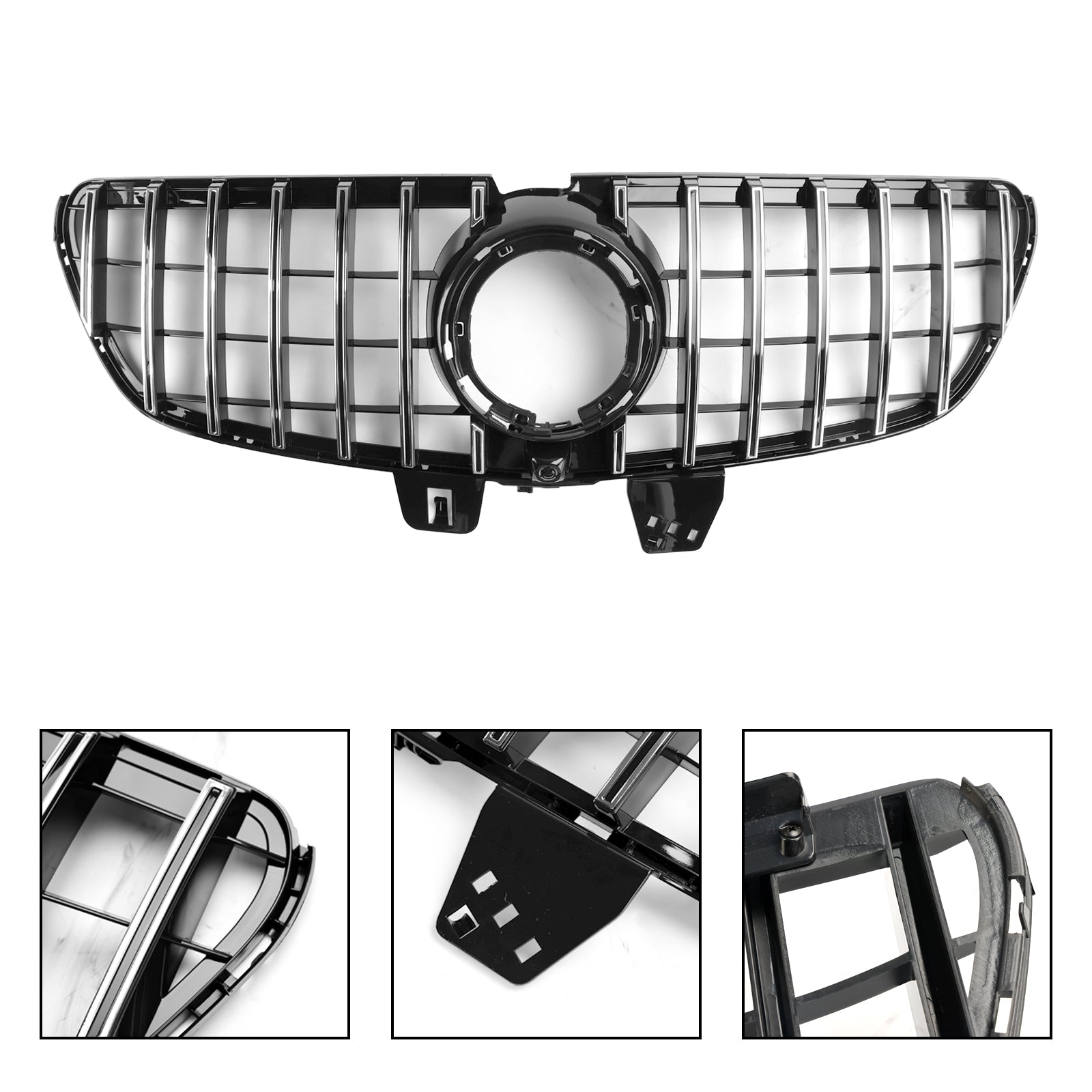 Grille supérieure de pare-chocs avant de style AMG pour Mercedes Benz Classe V W447 V220d/250d/300d/250 2019.4-2023