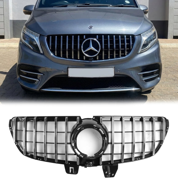 2019.4-2023 Mercedes Benz V-Class W447 Front Bumper Upper Grill GT Style Grille