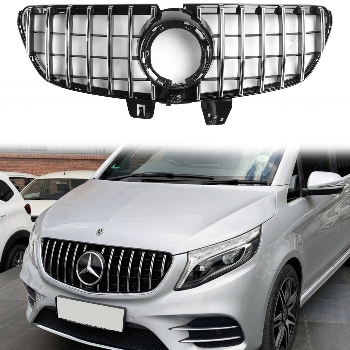 2019.4-2023 Mercedes Benz V-Class W447 Front Bumper Upper Grill GT 