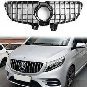 Mercedes Benz V-Class W447 2019.4-2023 GT Grille Front Bumper Replacement Chrome Grill
