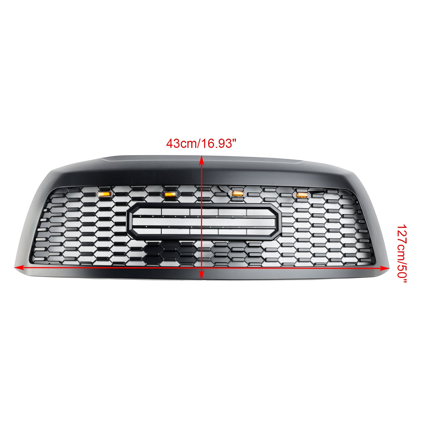 Grille de pare-chocs avant à éclairage LED pour Toyota Sequoia 2008-2018, SR5, LIMITED, Platinum, TRD, noir mat