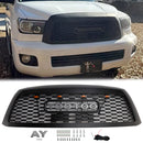 TRD PRO Style Kühlergrill für Toyota Sequoia 2008–2018, Frontstoßstange, schwarzer Ersatzgrill mit LED-Licht-2