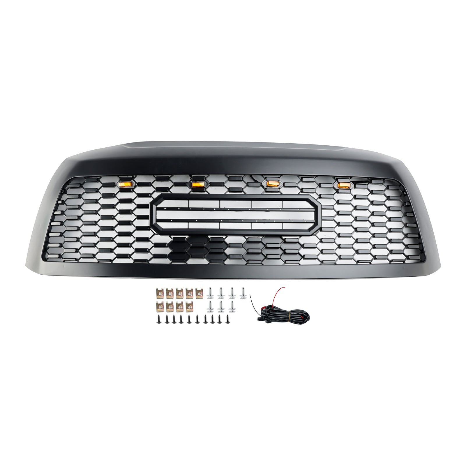 Grille de pare-chocs avant à éclairage LED pour Toyota Sequoia 2008-2018, SR5, LIMITED, Platinum, TRD, noir mat