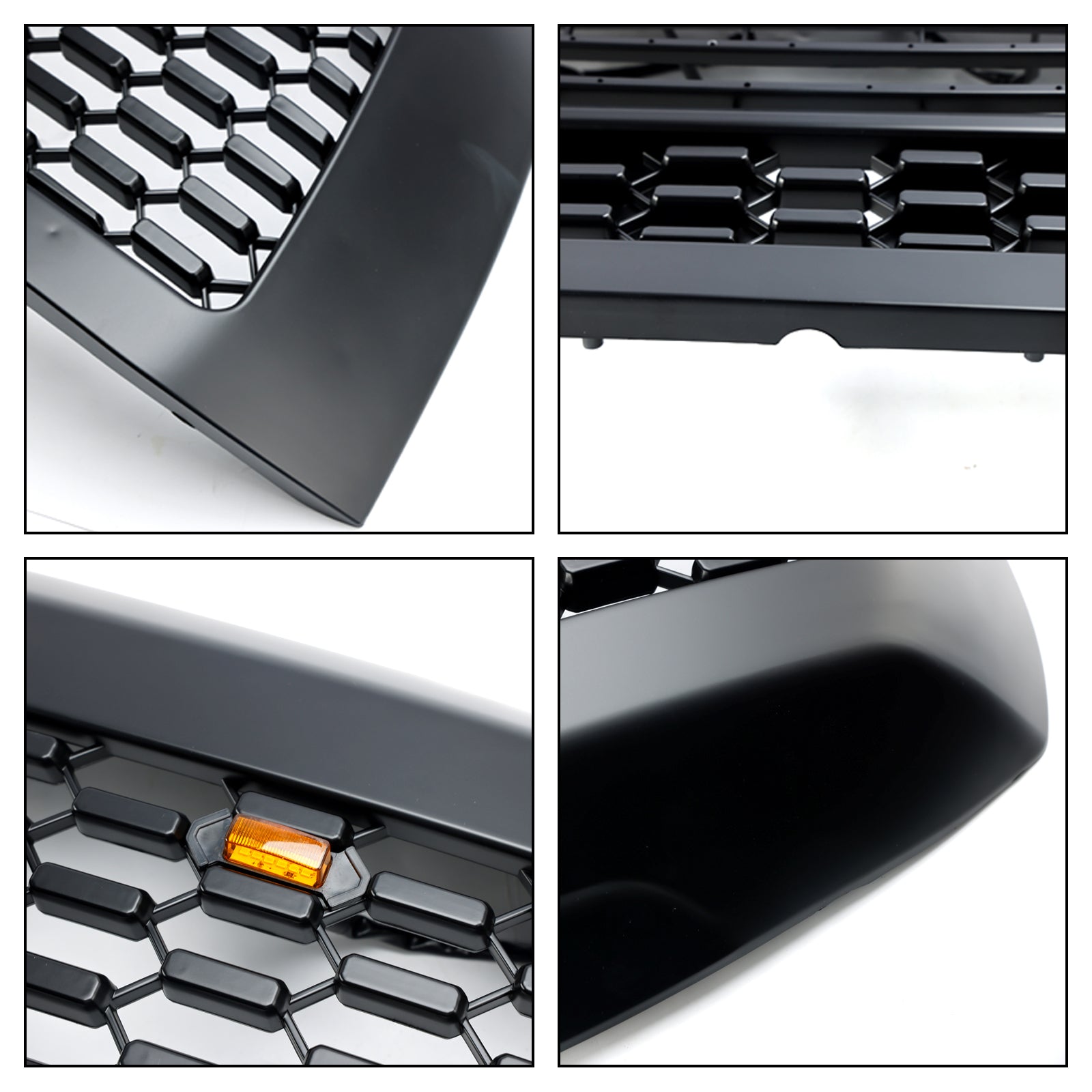 2008-2018 Toyota Sequoia Bumper Grill Grill Matte Black Grille avec lumières LED