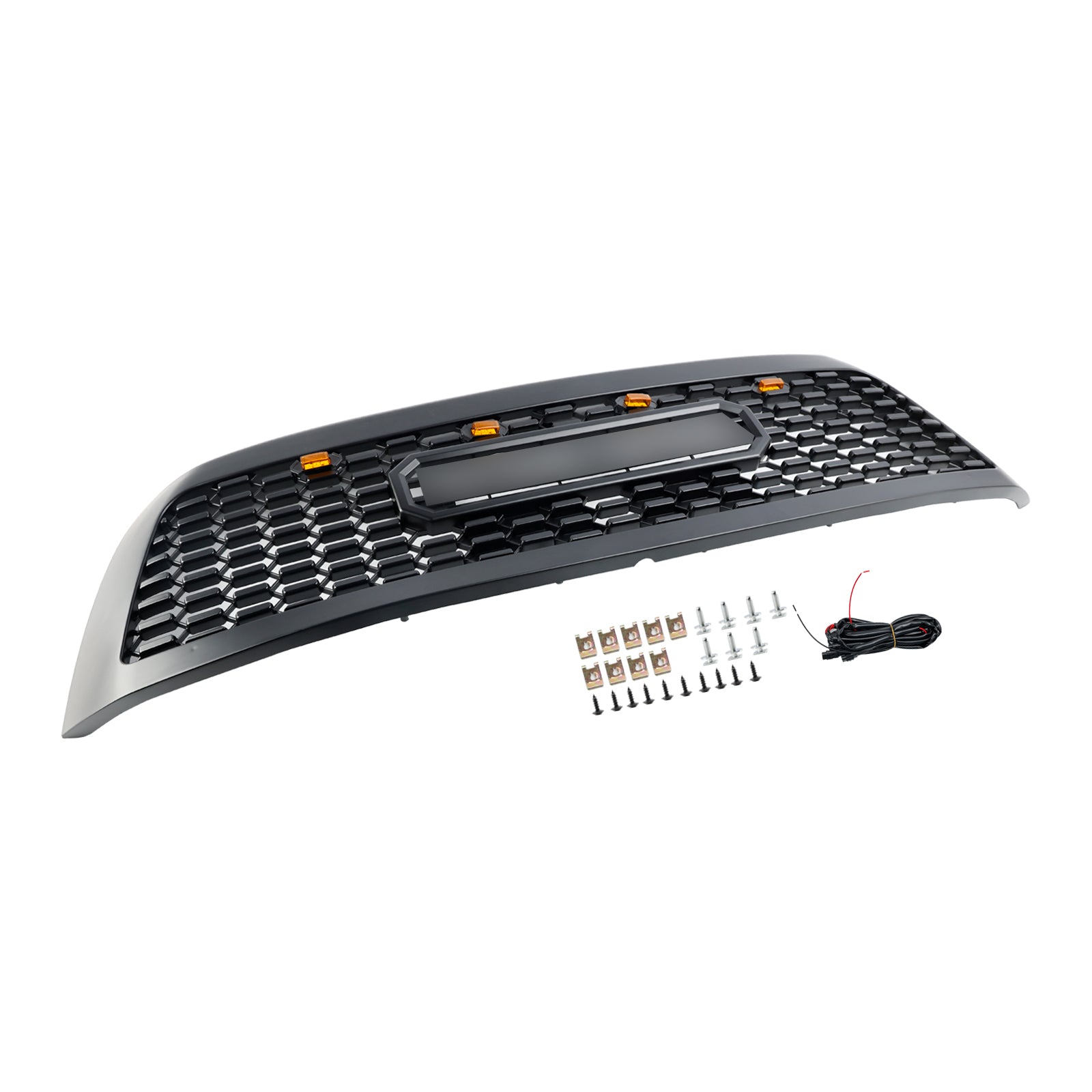 2008-2018 Toyota Sequoia Bumper Grill Grill Matte Black Grille avec lumières LED