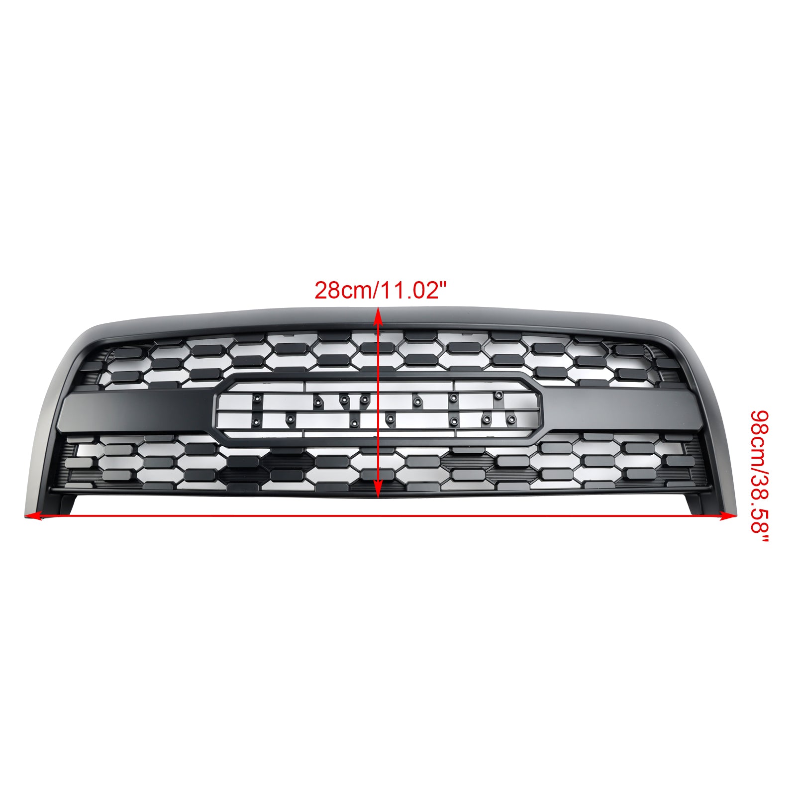 Grille de pare-chocs avant de remplacement pour Toyota Tundra 2003-2006 avec éclairage LED Grille noire mate - 0