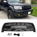 Reemplazo de parrilla de parachoques delantero estilo Toyota Tundra TRD PRO 2003-2006, rejilla negra mate con luz LED-1