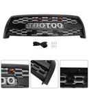 Reemplazo de parrilla de parachoques delantero estilo Toyota Tundra TRD PRO 2003-2006, rejilla negra mate con luz LED-5